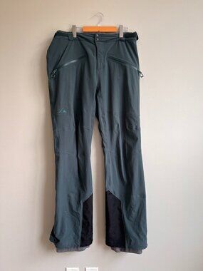 Strafe Waterproof Ski Pants Mens Medium | Backcountry Touring | Green Shell